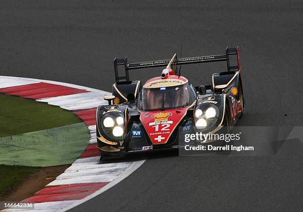 The Rebellion Racing Lola B12/60 Coupe driven by Nicolas Prost of France, Nick Heidfeld of Germany and Neel Jani of Switzerland during the FIA World...