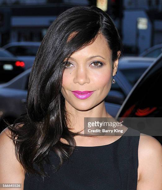 Actress Thandie Newton attends the premiere of 'Rogue' at ArcLight Hollywood on March 26, 2013 in Hollywood, California.
