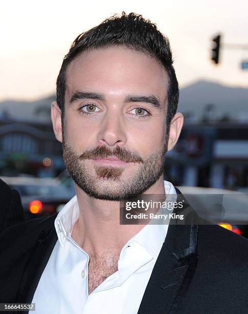 Actor Joshua Sasse attends the premiere of 'Rogue' at ArcLight Hollywood on March 26, 2013 in Hollywood, California.