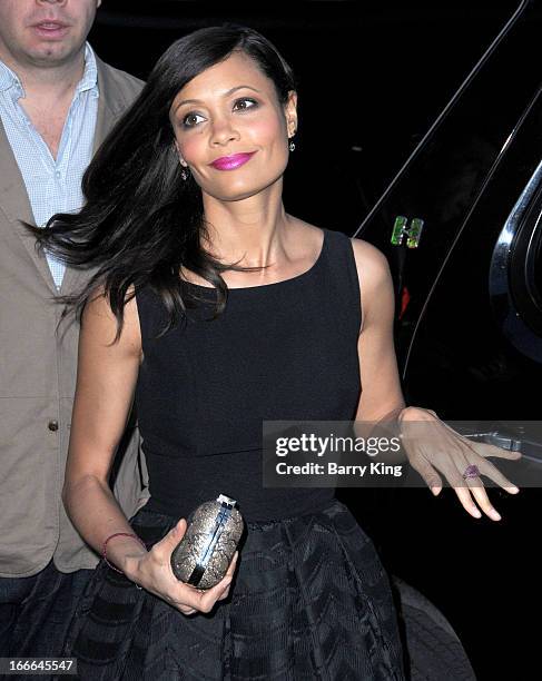 Actress Thandie Newton attends the premiere of 'Rogue' at ArcLight Hollywood on March 26, 2013 in Hollywood, California.