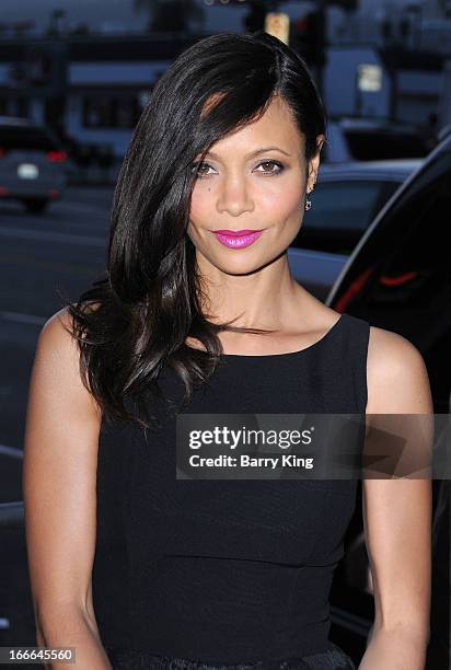 Actress Thandie Newton attends the premiere of 'Rogue' at ArcLight Hollywood on March 26, 2013 in Hollywood, California.