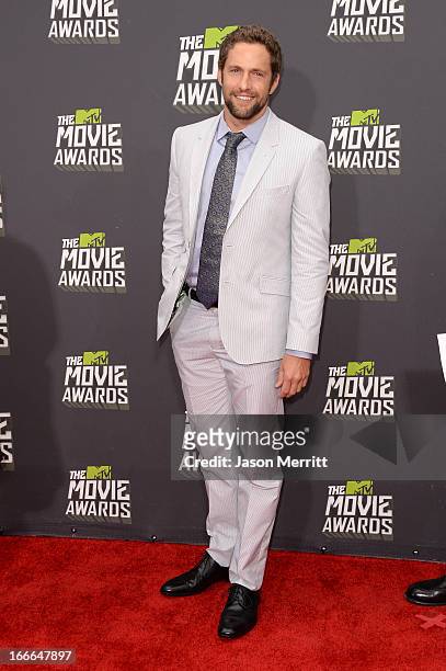 Actor Mike Faiola arrives at the 2013 MTV Movie Awards at Sony Pictures Studios on April 14, 2013 in Culver City, California.