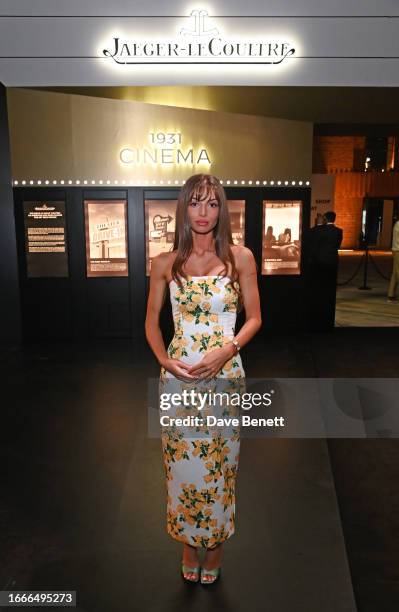 Mimi Keene attends the launch of the Golden Ratio Musical Show hosted by Jaeger-LeCoultre at Battersea Power station on September 14, 2023 in London,...