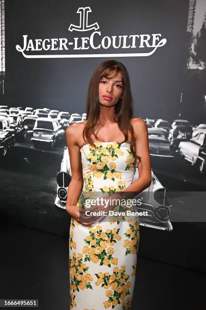 Mimi Keene attends the launch of the Golden Ratio Musical Show hosted by Jaeger-LeCoultre at Battersea Power station on September 14, 2023 in London,...