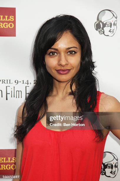 Actress Pooja Kumar attends the 11th Annual Indian Film Festival of Los Angeles closing night Gala Premiere of "Midnight's Children" at ArcLight...