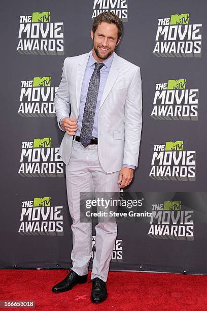 Mike Faiola arrives at the 2013 MTV Movie Awards at Sony Pictures Studios on April 14, 2013 in Culver City, California.