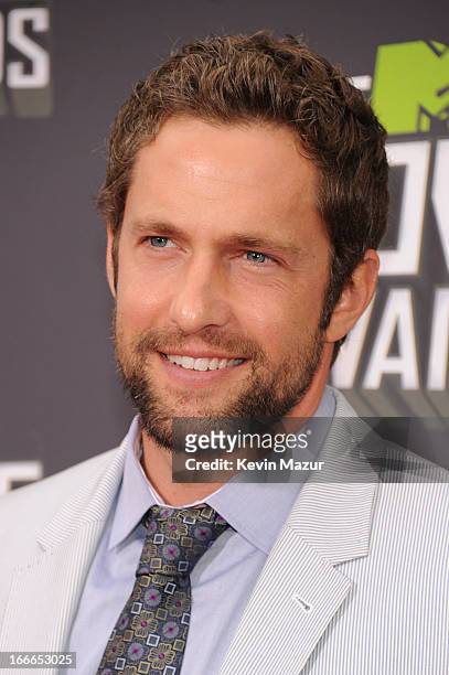 Mike Faiola arrives at the 2013 MTV Movie Awards at Sony Pictures Studios on April 14, 2013 in Culver City, California.