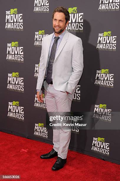 Mike Faiola arrives at the 2013 MTV Movie Awards at Sony Pictures Studios on April 14, 2013 in Culver City, California.