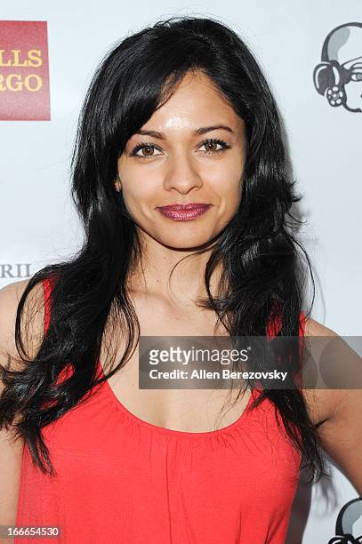 Actress Pooja Kumar attends the 11th Annual Indian Film Festival of Los Angeles Closing Night Gala premiere of "Midnight's Children" at ArcLight...