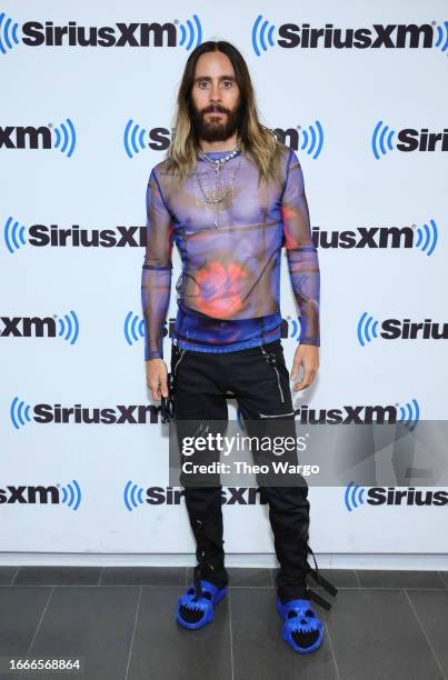 Jared Leto visits SiriusXM at SiriusXM Studios on September 07, 2023 in New York City.