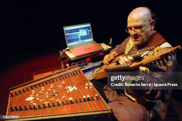 Italian musician Paolo Tofani lead the Area International Popgroup in concert at Auditorium Manzoni on April 12, 2013 in Bologna, Italy.