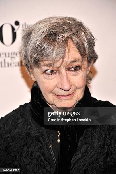 Actress Zoe Caldwell attends the 13th annual Monte Cristo Awards at The Edison Ballroom on April 15, 2013 in New York City.