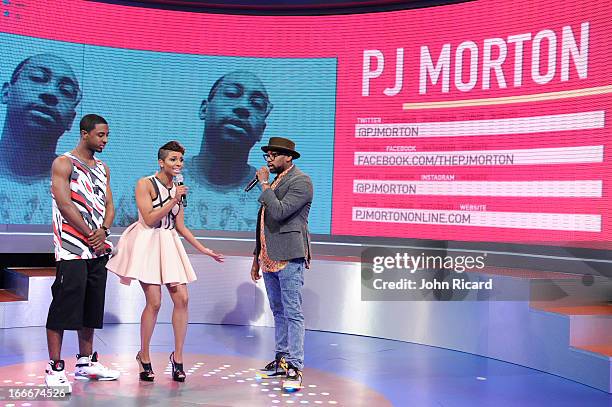 Morton visits BET's 106 & Park at BET Studios on April 15, 2013 in New York City.