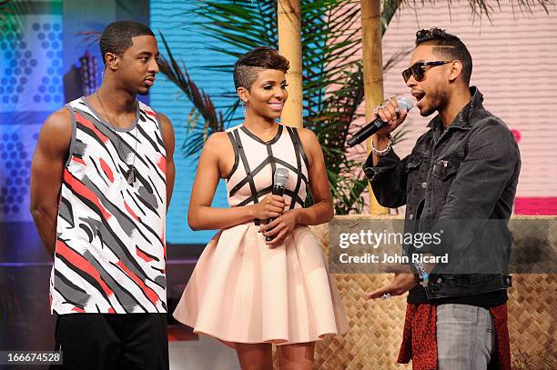 Miguel visits BET's 106 & Park at BET Studios on April 15, 2013 in New York City.