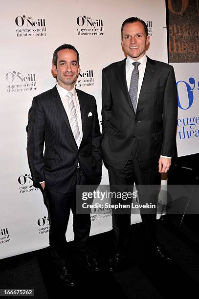 Inon Barnatan and Jason Kellman attend the 13th annual Monte Cristo Awards at The Edison Ballroom on April 15, 2013 in New York City.