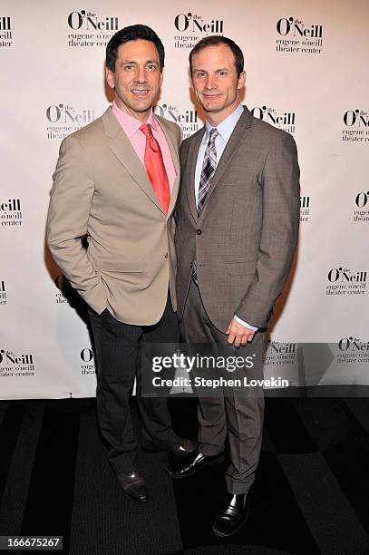 Actor Michael Berresse and Composer Jeff Bowen attend the 13th annual Monte Cristo Awards at The Edison Ballroom on April 15, 2013 in New York City.