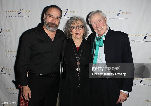 Actor/honoree Mandy Patinkin, his wife, actress Kathryn Grody, and NDI founder Jacques d'Amboise attend the 2013 National Dance Institute Gala at...