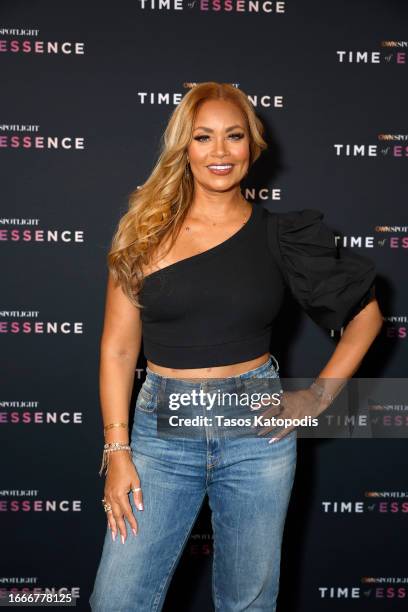 Host Gizelle Bryant attends OWN's "Time of Essence" Episode 4 Washington, DC Premiere at Alamo Drafthouse Cinema on September 07, 2023 in Washington,...