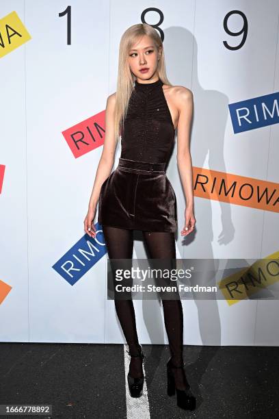 Rosé from BLACKPINK attends the RIMOWA "Seit 1898" 125th Anniversary Exhibition at Chelsea Factory on September 07, 2023 in New York City.