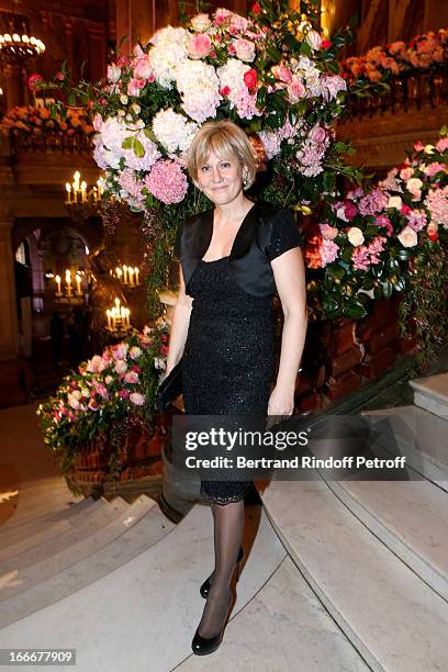 Nadine Morano attends Tricentenary of the French dance school, AROP Gala, at Opera Garnier on April 15, 2013 in Paris, France.