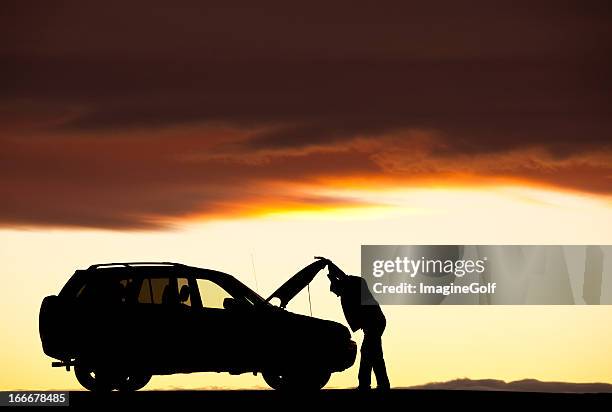 car trouble - engine failure stock pictures, royalty-free photos & images