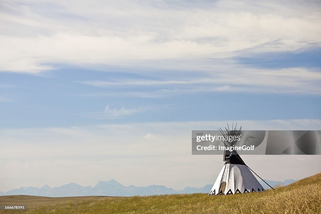Tipi on the Great Plains