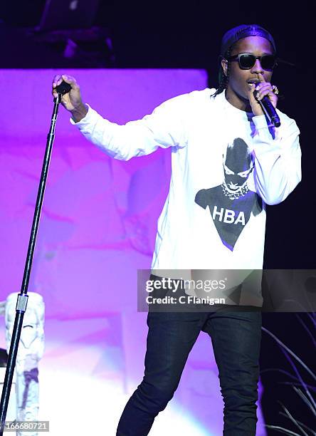 Rocky performs at HP Pavilion on April 6, 2013 in San Jose, California.