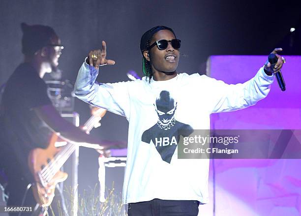 Rocky performs at HP Pavilion on April 6, 2013 in San Jose, California.