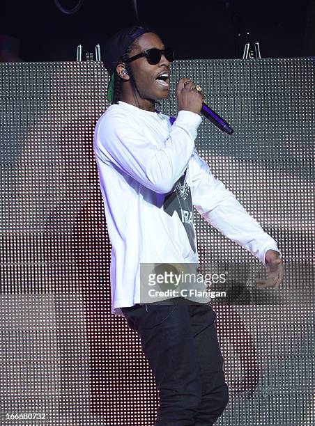 Rocky performs at HP Pavilion on April 6, 2013 in San Jose, California.