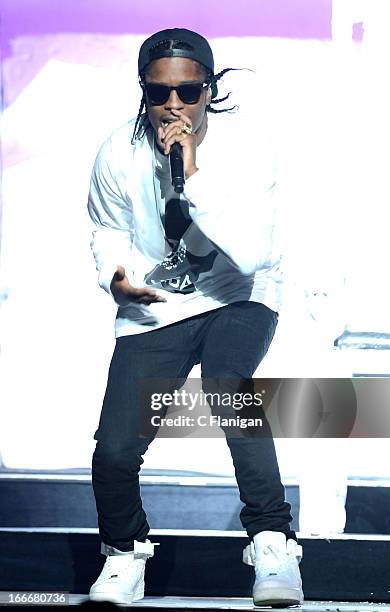 Rocky performs at HP Pavilion on April 6, 2013 in San Jose, California.