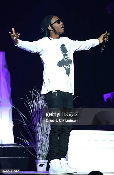 Rocky performs at HP Pavilion on April 6, 2013 in San Jose, California.