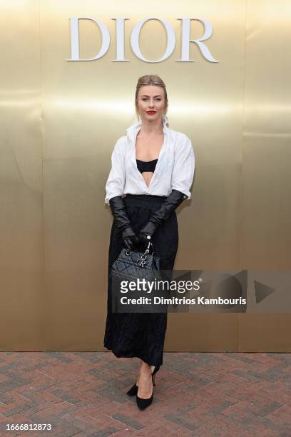 Julianne Hough attends as Dior and Jean-Michel Othoniel Present J'adore As Seen By Jean-Michel Othoniel at Brooklyn Botanic Gardens on September 07,...