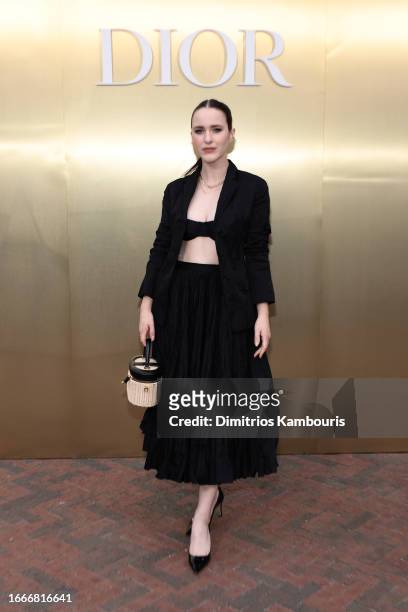 Rachel Brosnahan attends as Dior and Jean-Michel Othoniel Present J'adore As Seen By Jean-Michel Othoniel at Brooklyn Botanic Gardens on September...