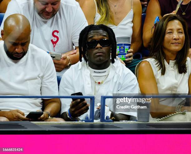 Lil Uzi Vert is seen at the 2023 US Open Tennis Championships on September 07, 2023 in New York City.