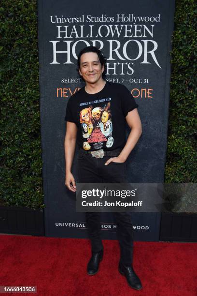 Gabriel Luna attends the Opening Night Celebration of Halloween Horror Nights at Universal Studios Hollywood on September 07, 2023 in Universal City,...