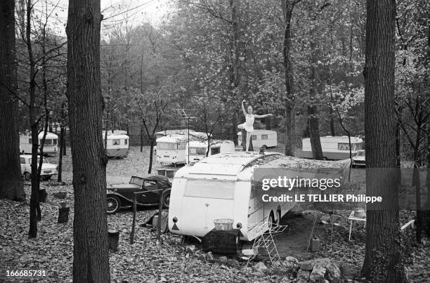 Rendezvous With Delphine Desyeux. 28 novembre 1967, Delphine DESYEUX est actrice, danseuse et chorégraphe française. Ici dans la forêt, debout sur le...