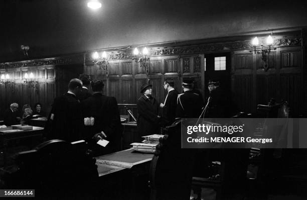 The Trial Of Vandeput-Coipel Couple. Belgique, Liège, 10 décembre 1962, Après avoir pris un médicament du nom de thalidomide, Suzanne Vandeput, née...