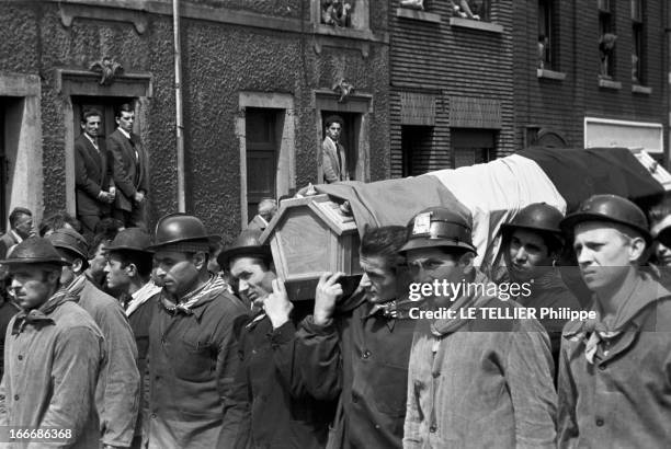 Mining Disaster In Marcinelle. Près de Charleroi en Belgique, la tragédie à la mine du Bois du Cazier à Marcinelle, où le 8 août 1956, 261 mineurs...