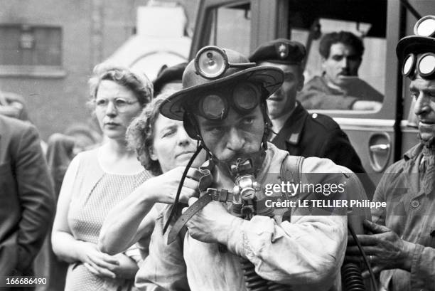 Mining Disaster In Marcinelle. Près de Charleroi en Belgique, la tragédie à la mine du Bois du Cazier à Marcinelle, où le 8 août 1956, 261 mineurs...