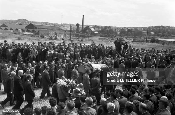 Mining Disaster In Marcinelle. Près de Charleroi en Belgique, la tragédie à la mine du Bois du Cazier à Marcinelle, où le 8 août 1956, 261 mineurs...