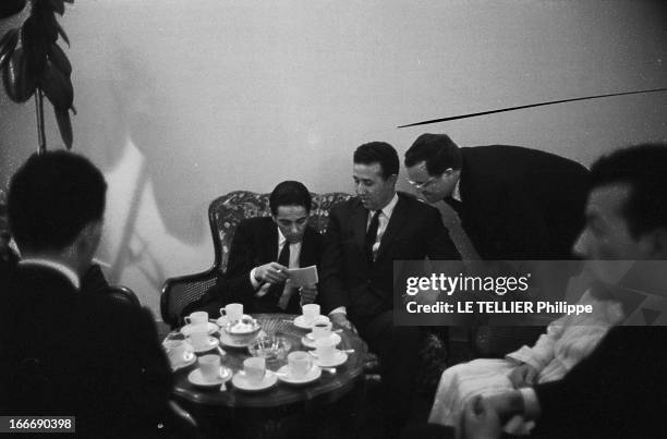Prince Moulay Abdallah Ben Mohammed El Alaoui Of Morocco On An Official Visit To Algeria. Algérie, Oran, 9 mars 1963, le prince Moulay ABDALLAH BEN...