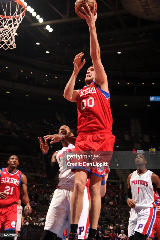 Philadelphia 76ers v Detroit Pistons