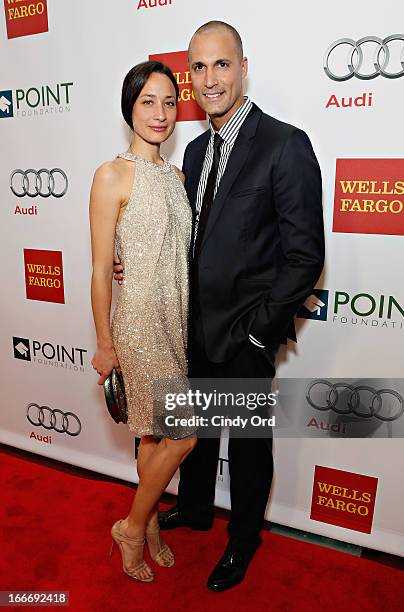 Photographer/ TV personality Nigel Barker and wife Cristen Barker attend the 2013 Point Honors Gala at Pier Sixty at Chelsea Piers on April 15, 2013...