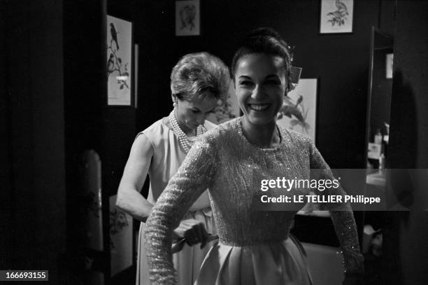 Jacques Ourevitch Marries Patricia Coquatrix. Le 02 mai 1965, à Paris, Patricia COQUATRIK, le jour de son mariage avec le journaliste et homme de...