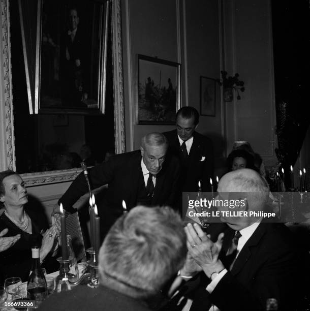 Official Visit Of Juscelino Kubitschek Former President Of Brazil. France, Paris, 22 avril 1965, l'homme d'état Juscelino KUBITSCHEK, ancien...
