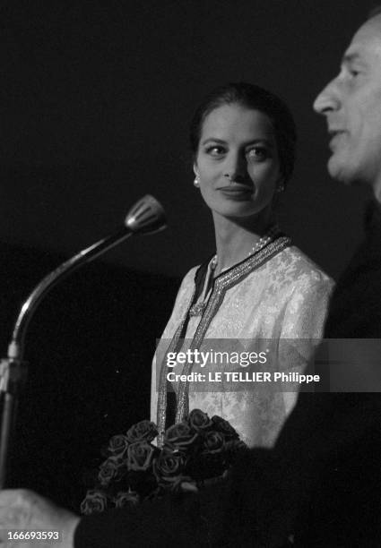 Close-Up Of Capucine. Amsterdam - 26 avril 1962 - A l'occasion de la sortie du film 'La Rue Chaude' de Edward DMYTRYK, portrait de l'actrice et...