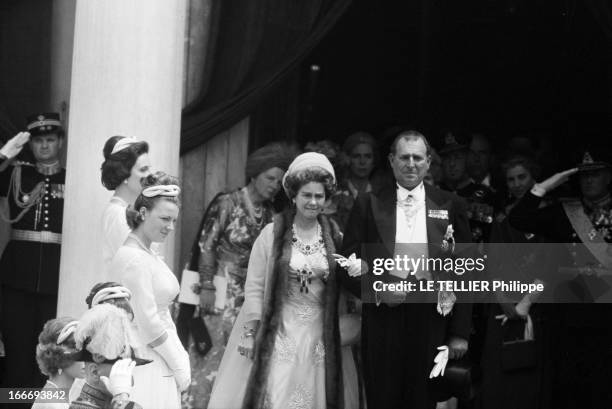 Marriage Of Don Juan Carlos De Bourbon Y Bourbon, Heir Of The Crown Of Spain And Sophie Schleswig-Holstein, Princess Of Greece. En Grèce, à Athènes,...