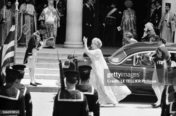 Marriage Of Don Juan Carlos De Bourbon Y Bourbon, Heir Of The Crown Of Spain And Sophie Schleswig-Holstein, Princess Of Greece. En Grèce, à Athènes,...