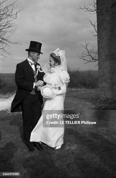 Shooting Of The Film 'Le Grand Meaulnes' By Jean-Gabriel Albicocco. France, 27 janvier 1967, Sur le tournage du film 'le grand Meaulnes', réalisé par...