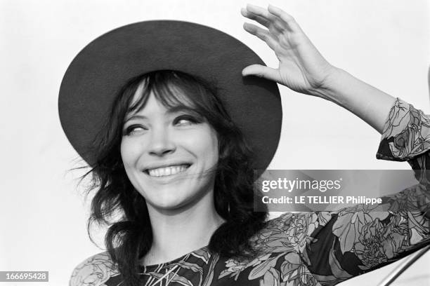 Anna Karina In Venice And In London. Septembre 1967, l'actrice, chanteuse et écrivaine danoise Anna KARINA s'apprête à tourner dans le film...